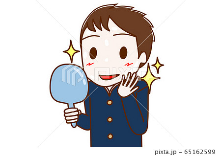 肌がツルツルで嬉しい男子学生 65162599