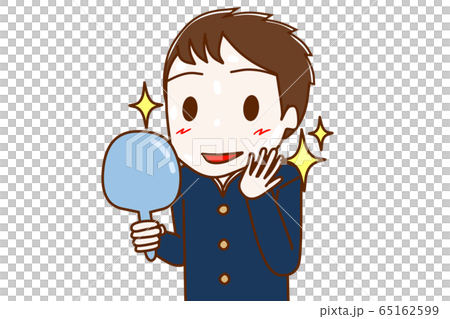 肌がツルツルで嬉しい男子学生 65162599