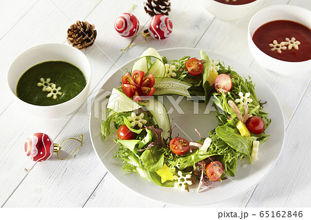 クリスマス風サラダ 65162846
