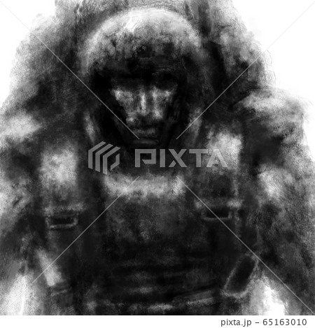 Soldier of the future comes with a huge backpack. 65163010
