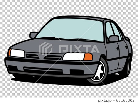 懷舊的家庭家庭轎車灰色汽車圖 懷舊的家庭家庭轎車灰色汽車圖 65163302