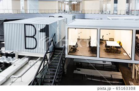 View on rooms for business workers, creative loft interior View on rooms for business workers, creative loft interior 65163308