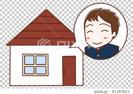 Male student enjoying STAY HOME Male student enjoying STAY HOME 65163622
