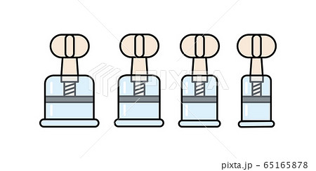 Vacuum glass cans with a screw. Massage jars for face and body. Medical anticellulite cups. Vacuum glass cans with a screw. Massage jars for face and body. Medical anticellulite cups. 65165878