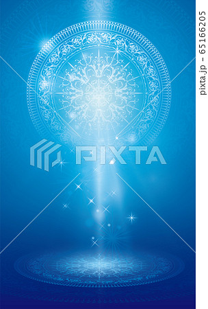 青い光の抽象背景 65166205