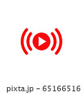 Live Stream sign. Red symbol, button of live 65166516
