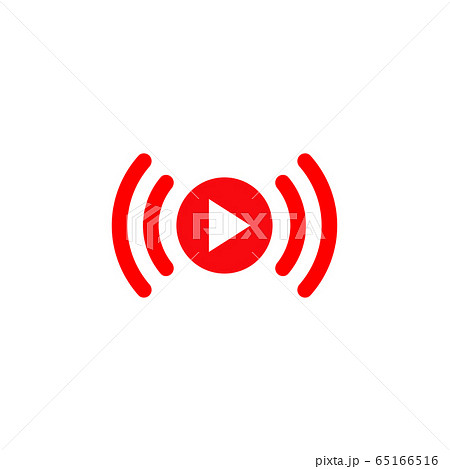 Live Stream sign. Red symbol, button of live Live Stream sign. Red symbol, button of live 65166516