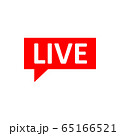Live Stream sign. Red symbol, button of live 65166521