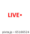 Live Stream sign. Red symbol, button of live 65166524