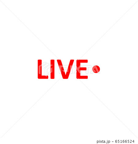 Live Stream sign. Red symbol, button of live Live Stream sign. Red symbol, button of live 65166524
