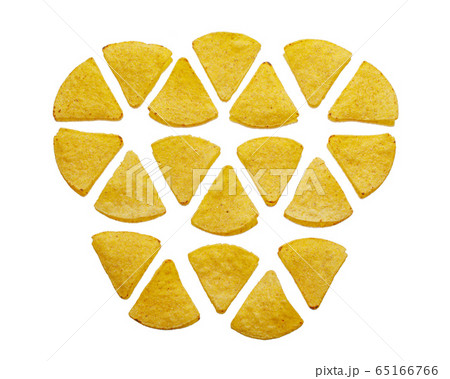 mexican nachos tortilla chips abstract shape, mexican nachos tortilla chips abstract shape, 65166766