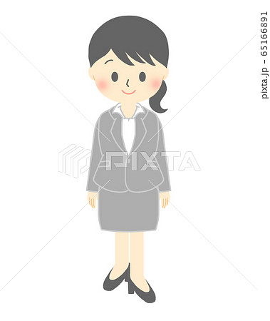 スーツ女性のイラスト素材 スーツ女性のイラスト素材