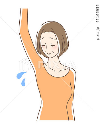 脇の下を見る女性 65166956