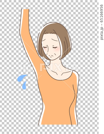 脇の下を見る女性 65166956