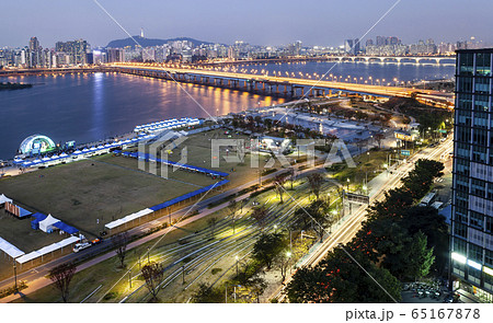 風景 夕方 麻浦大橋 65167878
