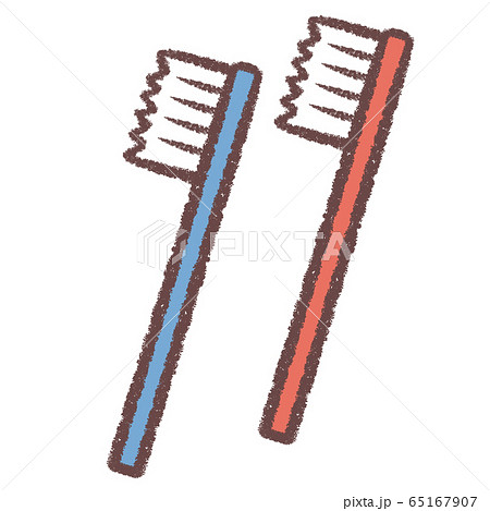 歯ブラシ二本斜め 65167907