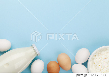 Dairy products, milk, cottage cheese and eggs Dairy products, milk, cottage cheese and eggs 65170854