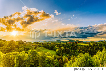 South styria vineyards landscape, near Gamlitz, South styria vineyards landscape, near Gamlitz, 65173181