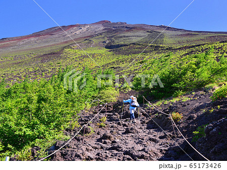 富士山富士宮口五合目登山道-0781 65173426