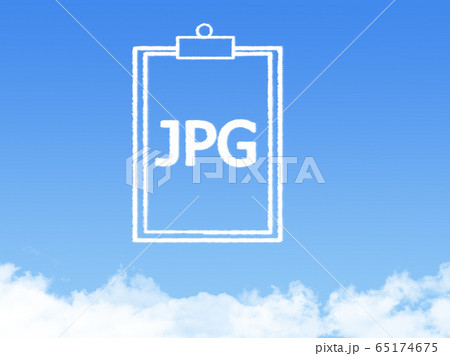 Notepad paper document cloud shape Notepad paper document cloud shape 65174675