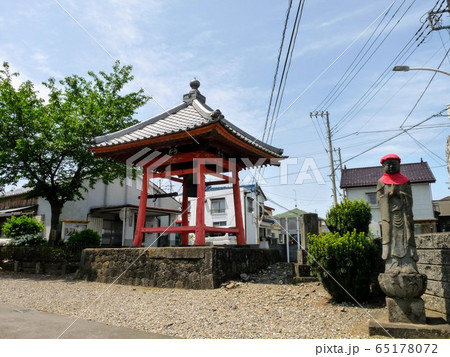 埼玉県深谷 呑龍院 鐘つき堂と地蔵様 埼玉県深谷 呑龍院 鐘つき堂と地蔵様 65178072