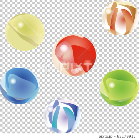 ビー玉 ベクターイラストのイラスト素材