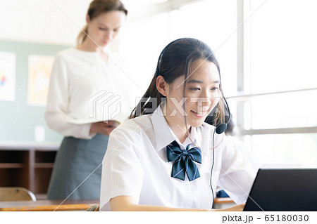 女子高生　授業 65180030