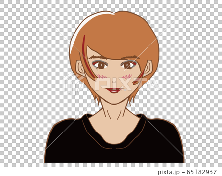 ロック バンギャ 女の子のイラスト素材 65182937 Pixta