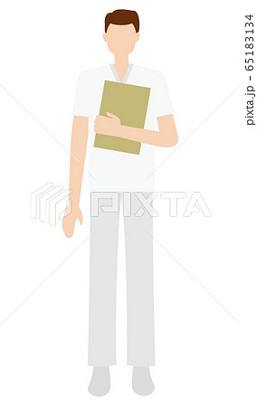 医療・介護の現場で働く男性 イラスト 医療・介護の現場で働く男性 イラスト 65183134