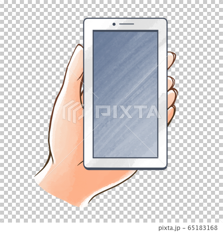 Hand touching the smartphone 3 Hand touching the smartphone 3 65183168
