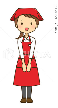 スーパーの店員さん-女性4 65184156