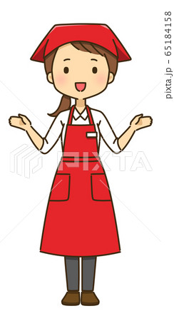 スーパーの店員さん-女性3 65184158