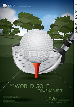 Poster Golf Champion Template Design Vector Illustration Poster Golf Champion Template Design Vector Illustration 65184984