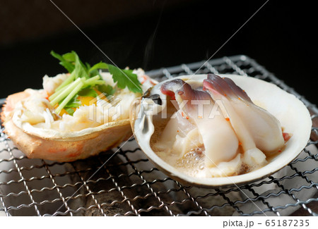 ホッキ貝炭焼き 65187235