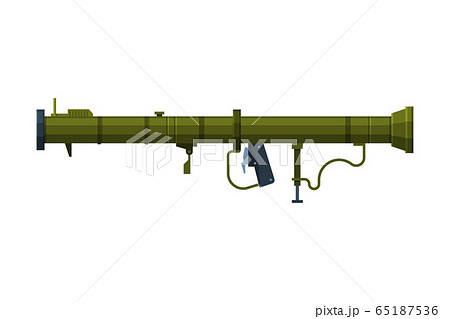 Green Bazooka Portable Rocket Launcher のイラスト素材