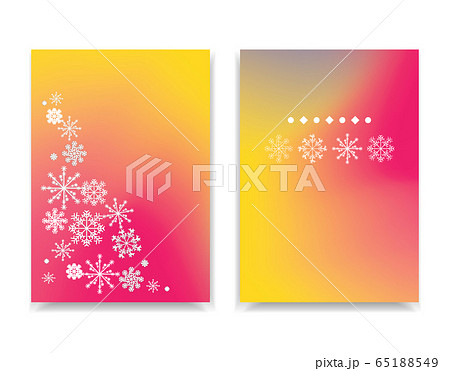 Winter background with white snowflake. Snowfall frozen greeting card 65188549