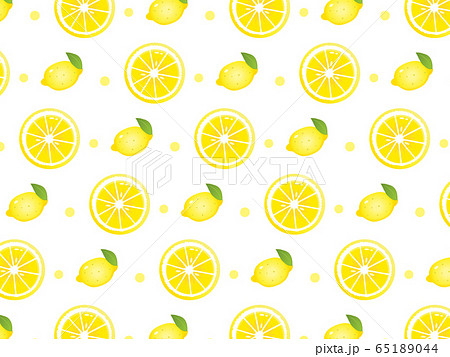 レモンの壁紙背景 シームレスパターンのイラスト素材