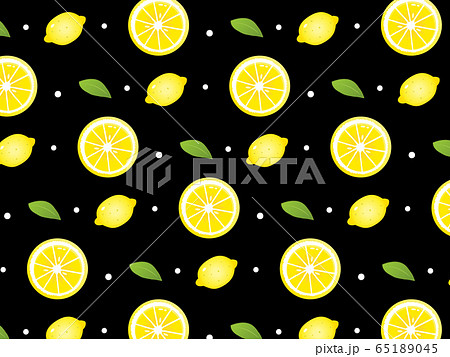 レモンの壁紙背景 シームレスパターンのイラスト素材