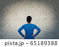 Rear view of a Determined confident woman. People 65189388