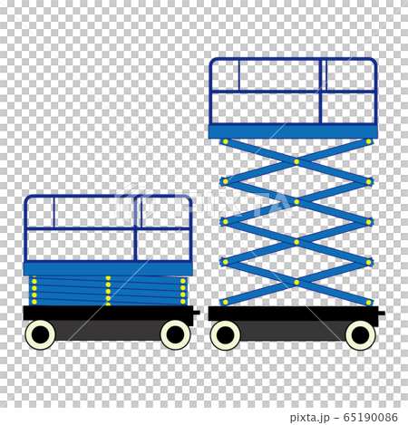 高所作業車のイラストパーツのイラスト素材 [65190086] - PIXTA