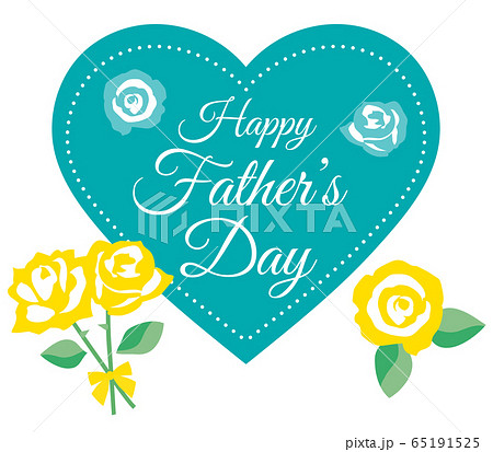 父の日のHappy Father's Dayのハートのタイトル 父の日のHappy Father's Dayのハートのタイトル 65191525