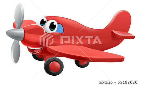 Airplane Cartoon Character - Stock Illustration [65193020] - PIXTA