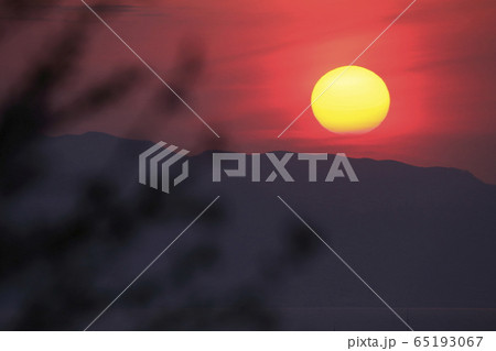 荒尾市 四山神社 夕景、 荒尾市 四山神社 夕景、 65193067