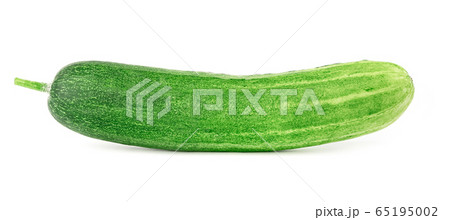 raw cucumber isolate on white background raw cucumber isolate on white background 65195002