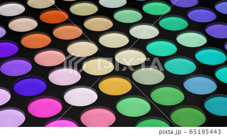 Colorful Makeup Eye Shadow Kit Palette Withのイラスト素材