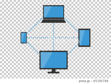 PC smartphone tablet digital network illustration PC smartphone tablet digital network illustration 65195788