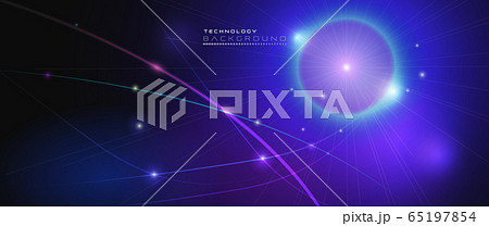Vector illustration smooth lines in dark blue color background. Hi tech digital technology concept. Abstract futuristic, shiny lines background Vector illustration smooth lines in dark blue color background. Hi tech digital technology concept. Abstract futuristic, shiny lines background 65197854