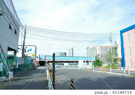 営業していたころの築地市場海幸橋門(休業日) 65198719