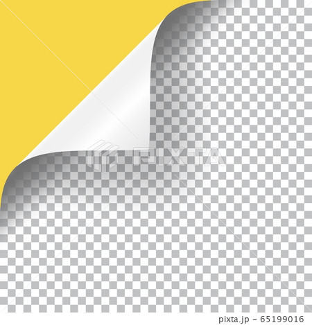 Curly Page Corner mockup with transparency 65199016