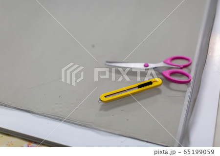 網戸の張替え　DIY 65199059